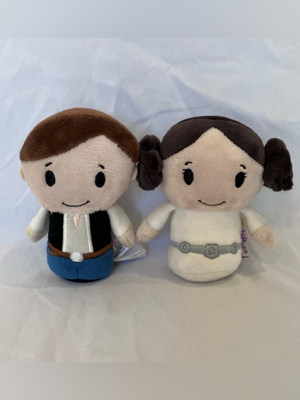 Han and Leia Star Wars Stuffed Toy Set EUC